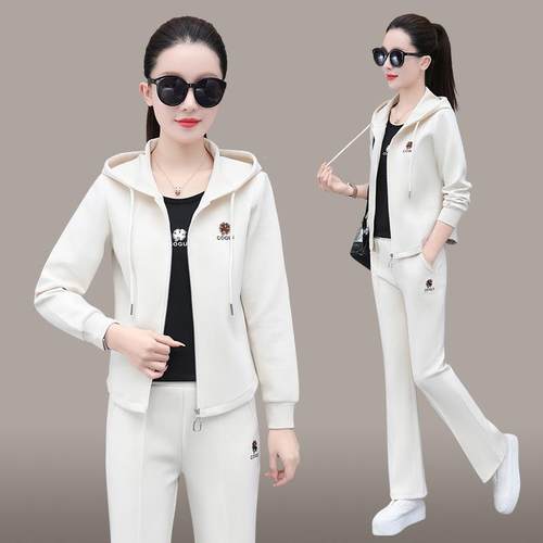 运动套女装女秋装年新款中年士品牌7216574时尚修闲衣卫服套裤三