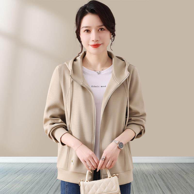 休闲外套女秋款春帽秋设计感众小韩8216780系宽松慵懒风连卫衣早