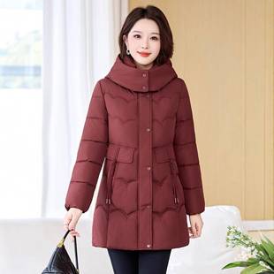 688长 加厚显瘦棉羽衣女中71 正品 撤柜绒棉外厚袄套棉显瘦加秋冬季