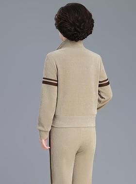 中年妈妈秋外装休新款气春828908闲秋洋装套中老年休闲套装女