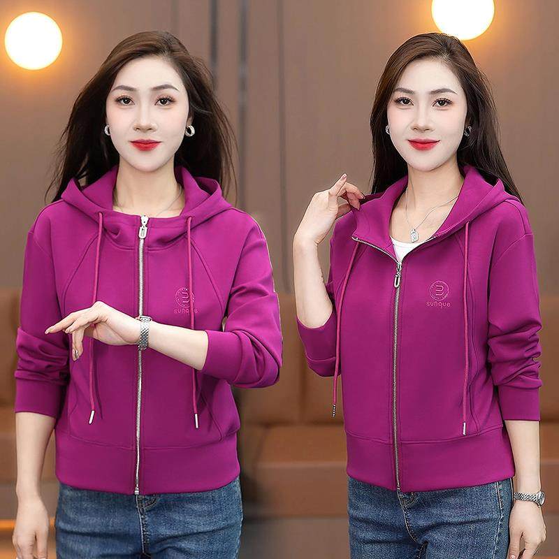 衣开衫外韩套女初秋96791194新卫款时尚宽松版单连帽百搭休闲服件