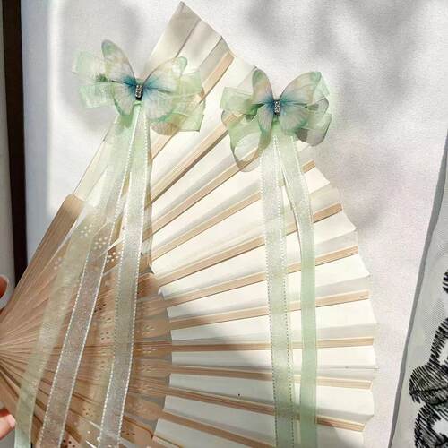 古风蝴蝶结飘带发夹汉服发饰