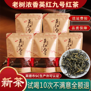 正宗英德红茶英红九号官方旗舰店新茶老树浓香型口粮茶自己喝袋装