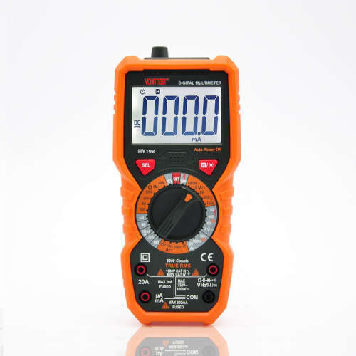 华谊HY108袖珍手持式数字万用表高精度防烧频率电容万能表