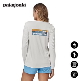女士冲浪C1长袖T恤 Cap Cool- Waters 45175 patagonia巴塔哥尼亚