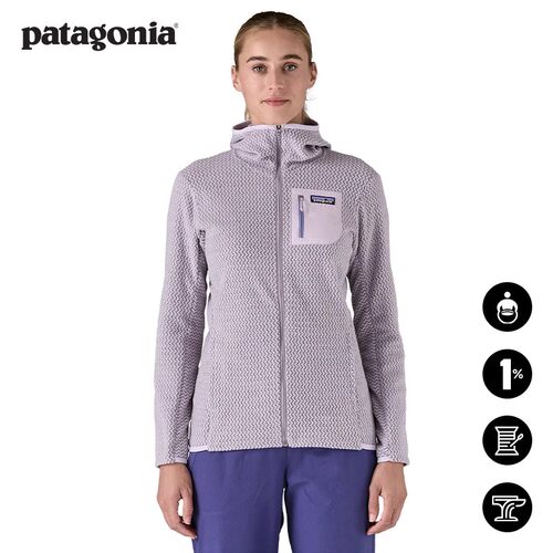 patagonia女士连帽抓绒夹克