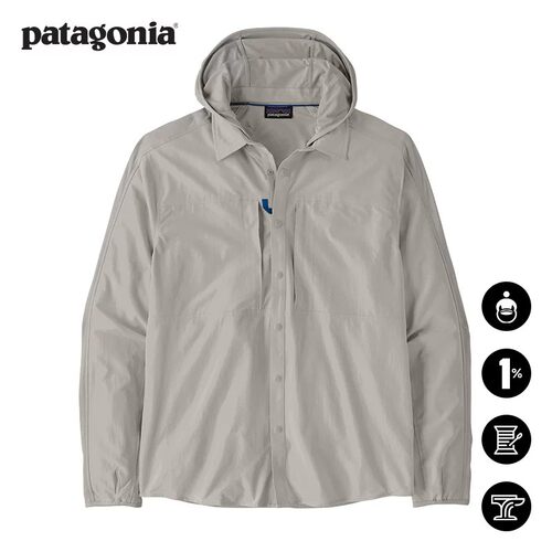 patagonia男士飞钓防晒连帽衫