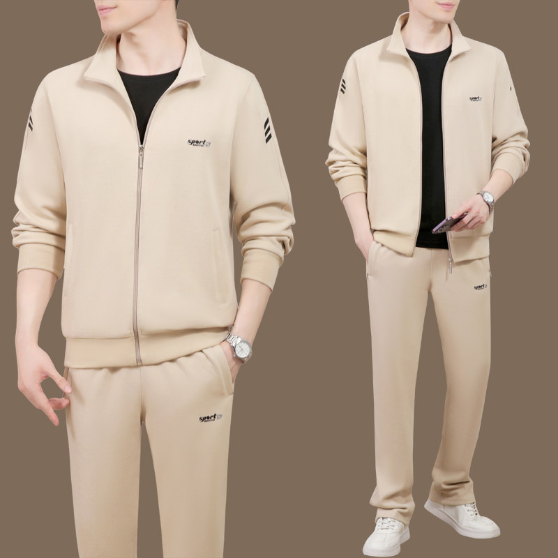 中老年运动服套装男士秋冬