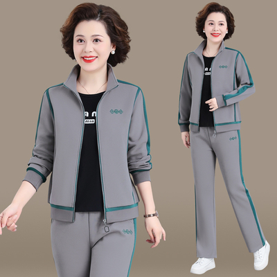 妈秋装运动套时尚减龄服中