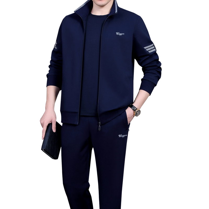 运动服套装男春秋三件套