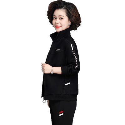 休闲运动服套装三件套外套秋冬装
