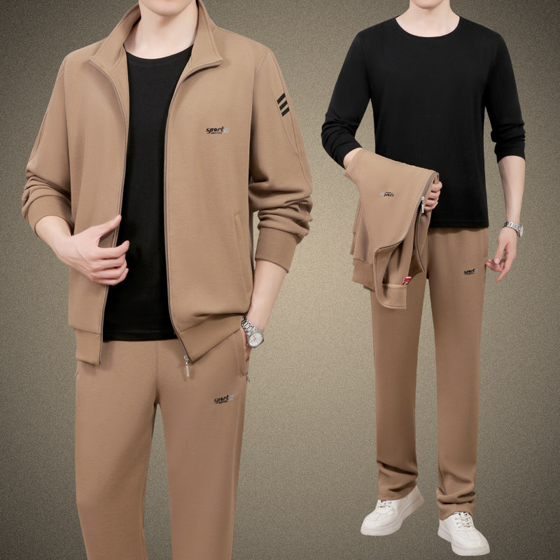中老年运动服套装男士秋冬