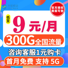 移动流量卡纯流量上网卡无线流量卡手机电话卡4g大王卡5g全国通用