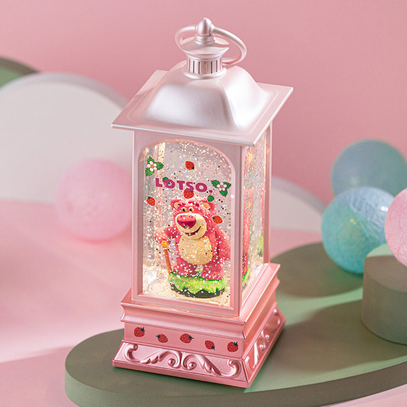 迪士尼草莓熊水晶球音乐八音盒女孩儿童生日礼物女童小孩公主玩具