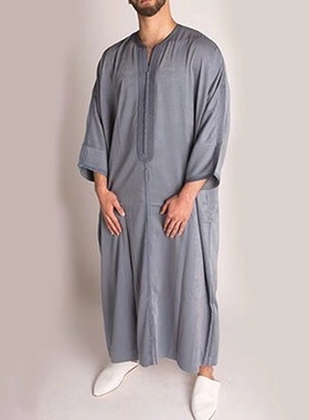 Loose Middle Eastern Arab Robe Male  男士宽松中东阿拉伯长袍