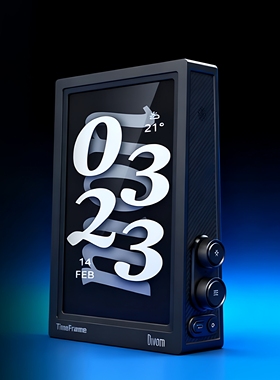 Divoom点音时光之界TimesFrame纯净版电子悬浮相框数码相册显示屏家用高清智能画屏定制情侣照片结婚礼物