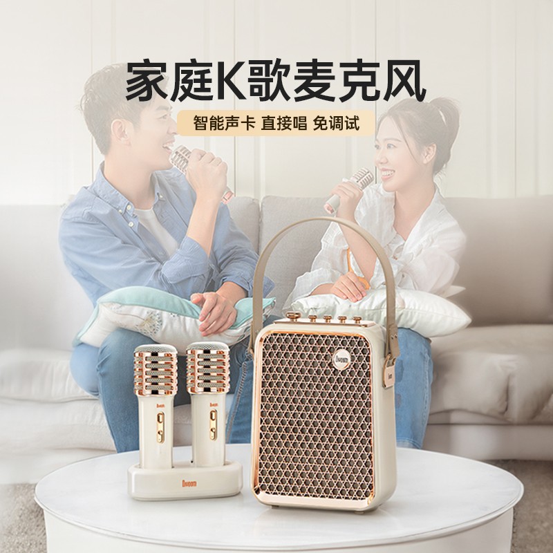 Divoom点音东方青鸾二代家庭ktv音响音箱一体机话筒麦克风K歌音响