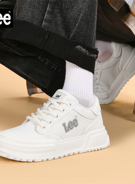 Lee男鞋潮牌高级感厚底增高小白鞋板鞋男款2026新款春秋休闲鞋子
