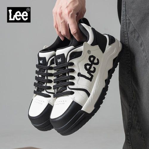 Lee厚底增高拼色潮牌板鞋男