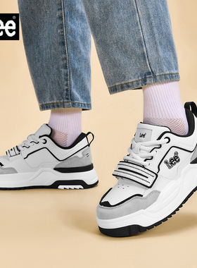 Lee男鞋2026新款厚底增高春秋运动鞋子男士真皮百搭休闲板鞋潮鞋