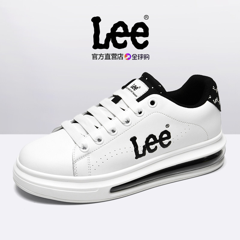 Lee鞋子男百搭潮鞋2025春秋新款气垫增高休闲板鞋厚底男士小白鞋,流行男鞋,休闲板鞋,淘宝优惠券,粉丝福利购,淘宝优惠卷