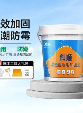 科顺墙固界面剂家用内墙加固剂防水防潮强固墙面胶地固基面固化