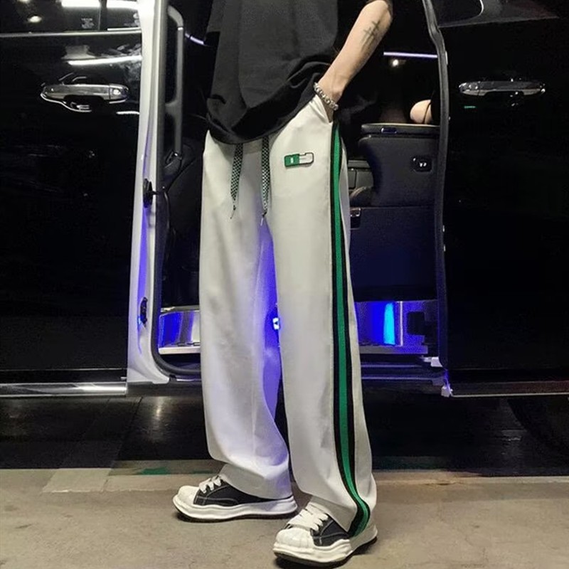 夏日薄款长裤子男白色美式跑步2025超火卫裤早春正流行春装休闲裤