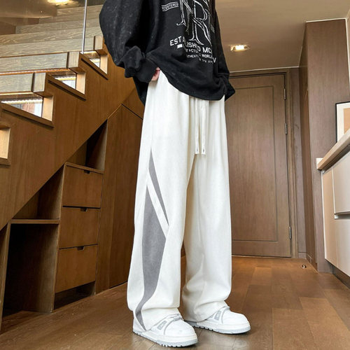 春秋款青少年潮牌宽松慵懒风长裤