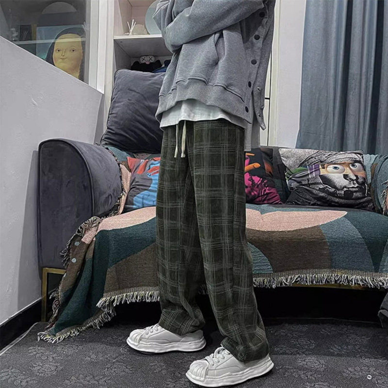 春秋垂感日系潮流宽松休闲裤