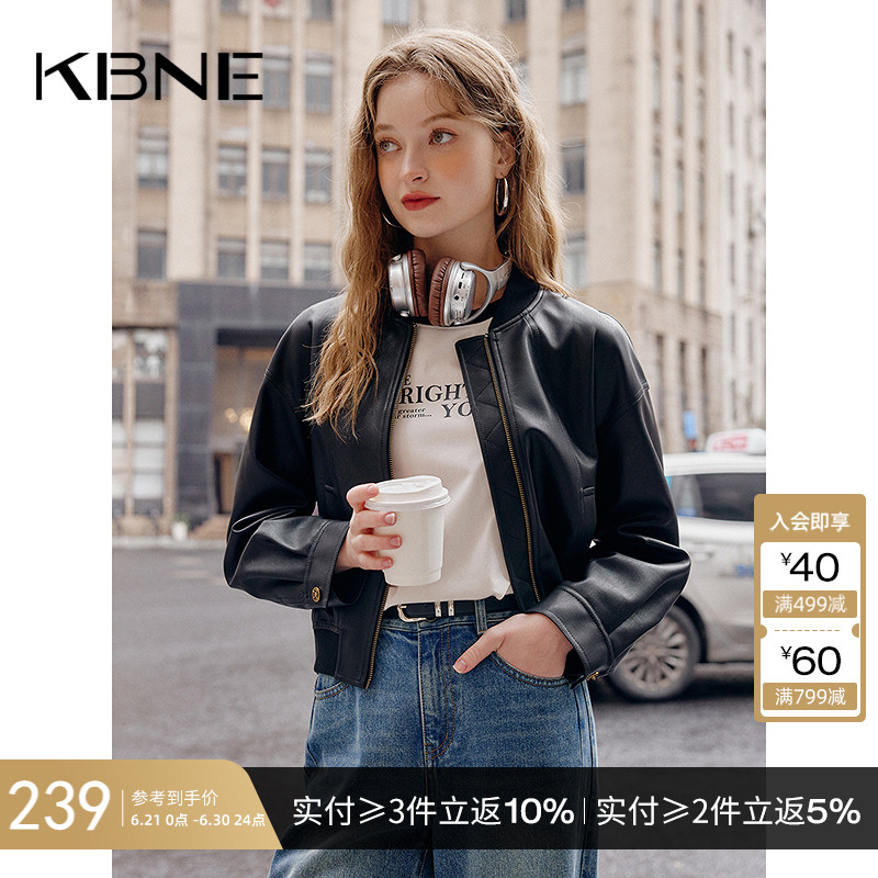 黑色皮衣外套女秋冬kbne2025春季新款小个子爆款机车服今年流行