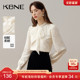 KBNE2026新款 米色直筒轻薄气质衬衣上衣春秋女 慵懒风衬衫 长袖 法式