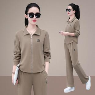 头立装宽领运动76186015套女春秋新款洋气减龄套卫衣松显瘦休闲两