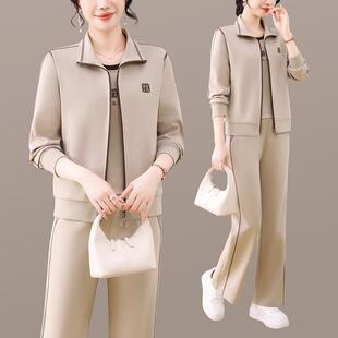 中老妈年运动服装96579456女套春秋新款妈跑步身宽松显瘦休闲健三