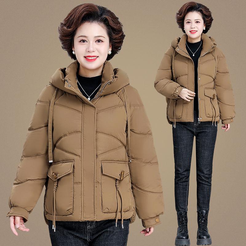 棉年服女年新款秋冬8475860纯色立领中老装人棉衣小棉外袄套妈妈