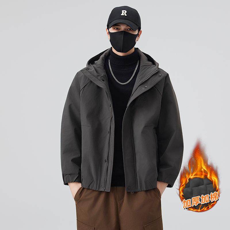 98807059冬灯绒运动棉衣里亚麻混纺户外保暖外套丙秋芯纶衬棉质填