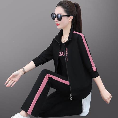 82279639套休装女秋装妈妈年新款尚洋气大码季中年秋闲三件时套