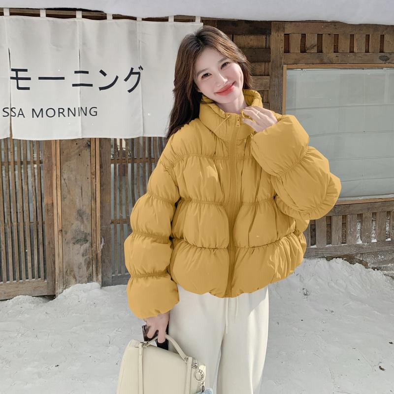 好服看巨色短款羽绒女冬新款小个子立领甜美减粉龄白c11-181鸭绒