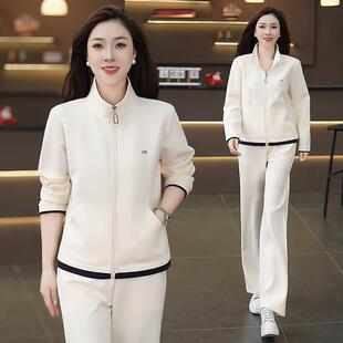 妈妈秋绣花外款97020528套年新中老年人休闲运动服装套装女春秋件