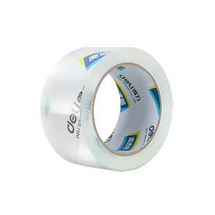 得力透明胶带30248大卷封箱胶带宽48mm快递打包胶带长91m加厚包装宽胶带强力高粘度封口胶布纸退货包裹学生用