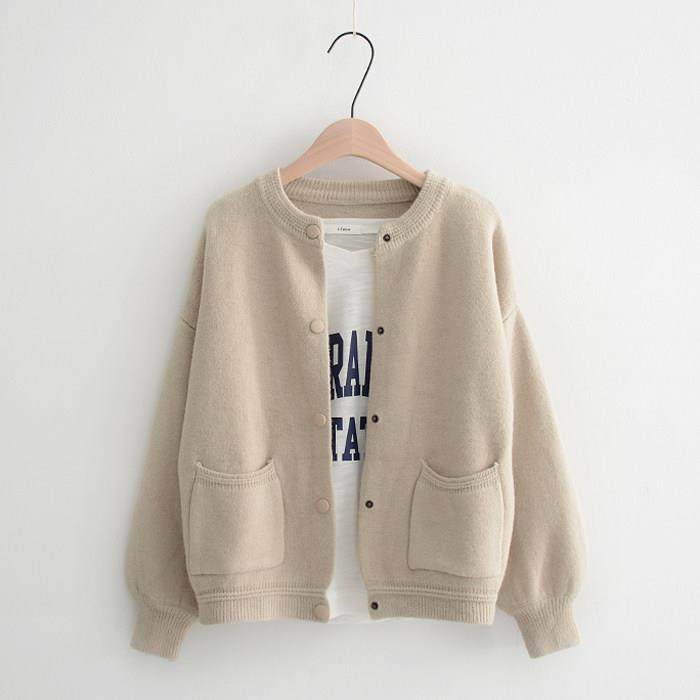 韩国米白色针织开衫女春秋新款毛衣外套宽松显瘦羊绒时尚棒球服潮,女装/女士精品,秀禾服,淘宝优惠券,粉丝福利购,淘宝优惠卷