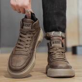 新款 厚底工装 高筒男鞋 运动休闲板鞋 马丁靴 英伦风复古皮鞋 2025冬季