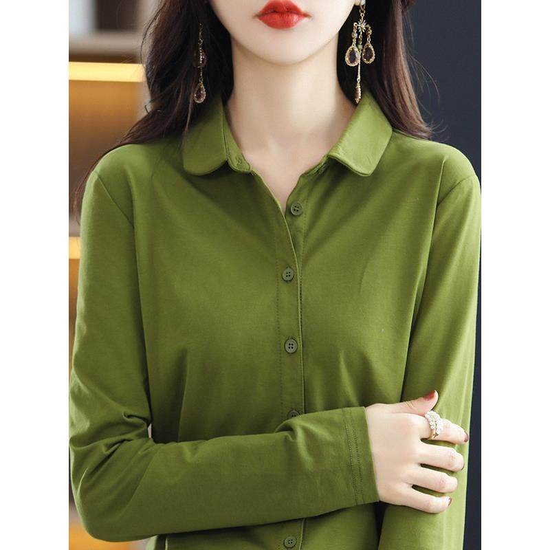 法式弹力内搭长袖衬衫女秋冬新款时尚通勤基础款休闲小个子衬衣,女装/女士精品,大码内搭,淘宝优惠券,粉丝福利购,淘宝优惠卷