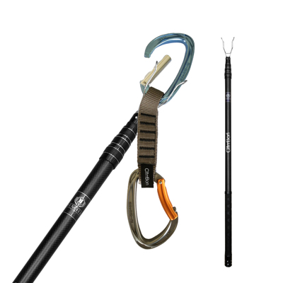 升级液压头超短ClimBon挂线神器挂绳器磕线攀岩碳素升缩杆超轻