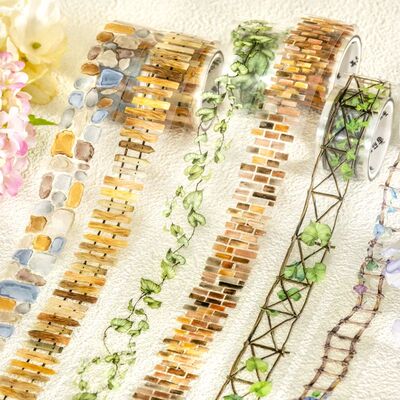25mm*2m PET Tapes Garden Path DIY Scrapbooking Decor Photo A