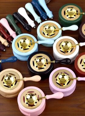 1/2/3pcs Wax Seal Set Wood Wax Melting Lacquer Furnace With