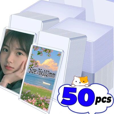 5/10/20/30/50Pcs Clear Toploaders Kpop Idol Photocard Sleeve