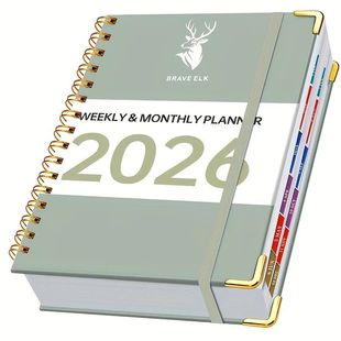 2026 Student Daily Schedule,Weekly Plan Book with Spiral Bin