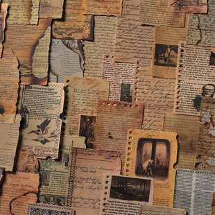 Vintage Literature and Art Scrapbook Scrapbook Material Pape
