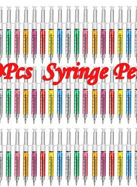 40Pcs  Syringe Pens Ballpoint Pens for Nurses School Hallowe