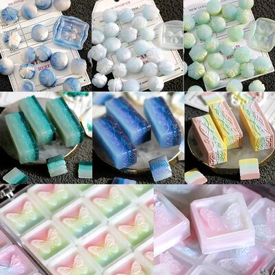 Mixed Color Fire Paint Sealing Retro Colorful Transparent Wa